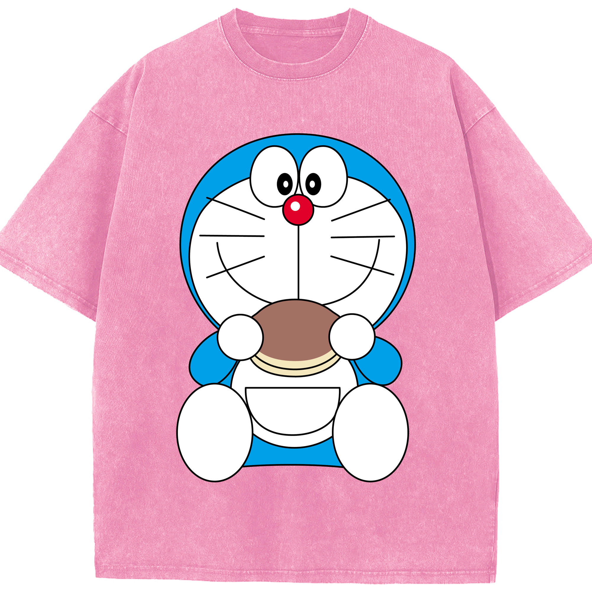 （画像用） ドラえもん Doraemon 綿100% ヴィンテージ風 半袖Tシャツ（フロントプリント）